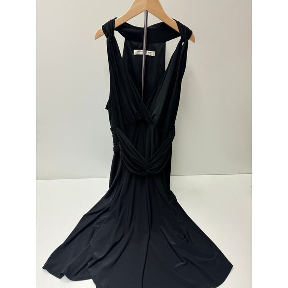 Evan Picone Black Sleeveless Dress size 8 Knee Length Minimalist - Picture 1 of 7